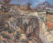 Vincent Van Gogh Entrance to a Quarry near Saint-Remy (nn04) painting